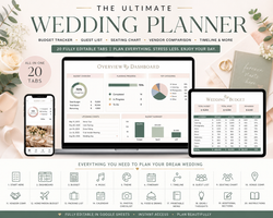 Ultimate Wedding Planner | Budget, Guest List, Seating Chart, Vendors & More